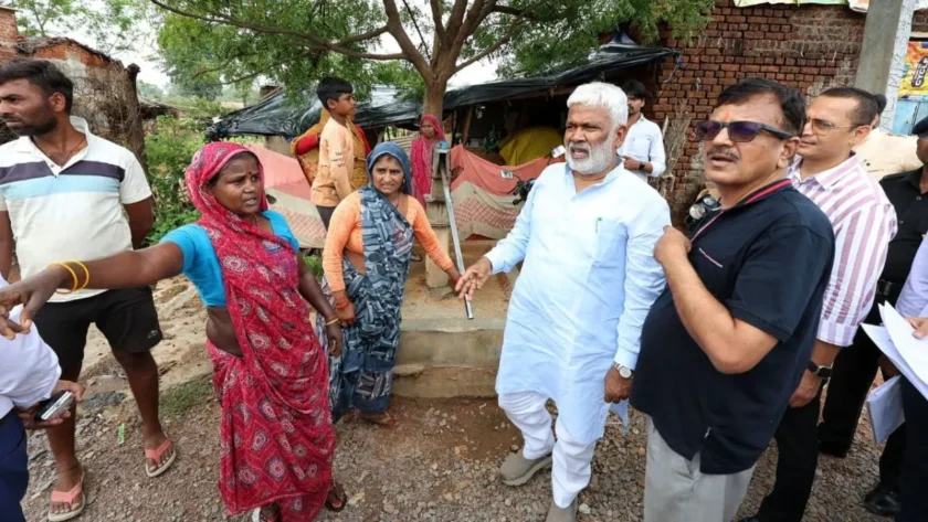 Jal Jeevan Mission Bundelkhand, Jhansi rural water supply, Swatantra Dev Singh water inspection, Pure drinking water availability, Har Ghar Nal Se Jal progress, Impact of tap water on health, Addressing low pressure water supply, Water mission minister visit Jhansi