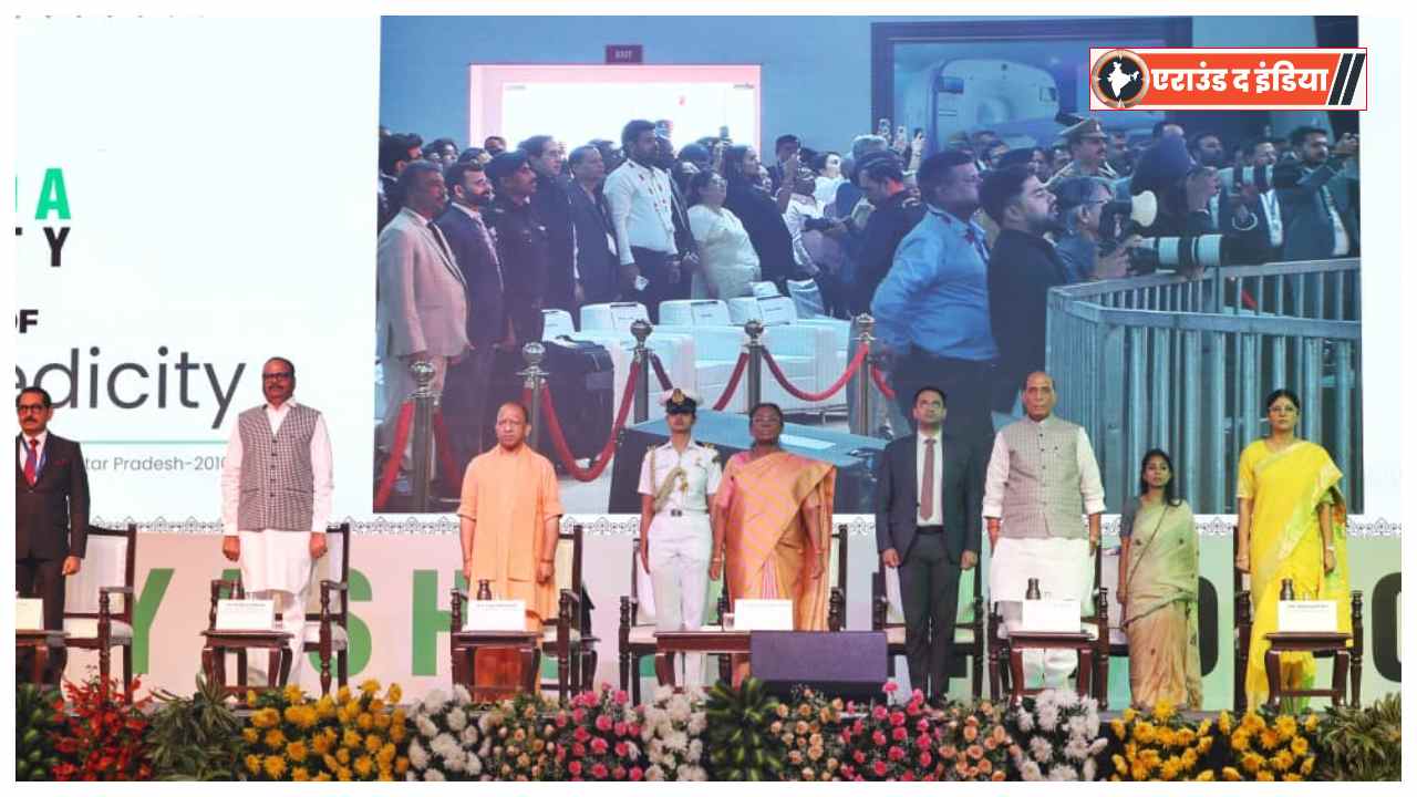 President Droupadi Murmu Yashoda Medicity, Yashoda Medicity inauguration Ghaziabad, Droupadi Murmu speech healthcare, Yogi Adityanath Yashoda Medicity event, Rajnath Singh Ghaziabad visit, world class hospital in Ghaziabad, cancer gene therapy India, indigenous healthcare India, Yashoda Medicity inauguration 2025, affordable healthcare India, PN Arora Yashoda Hospital, Indian healthcare innovation, TB elimination program UP, President Murmu India news, Yashoda Hospital Ghaziabad research, PM Modi health mission India
