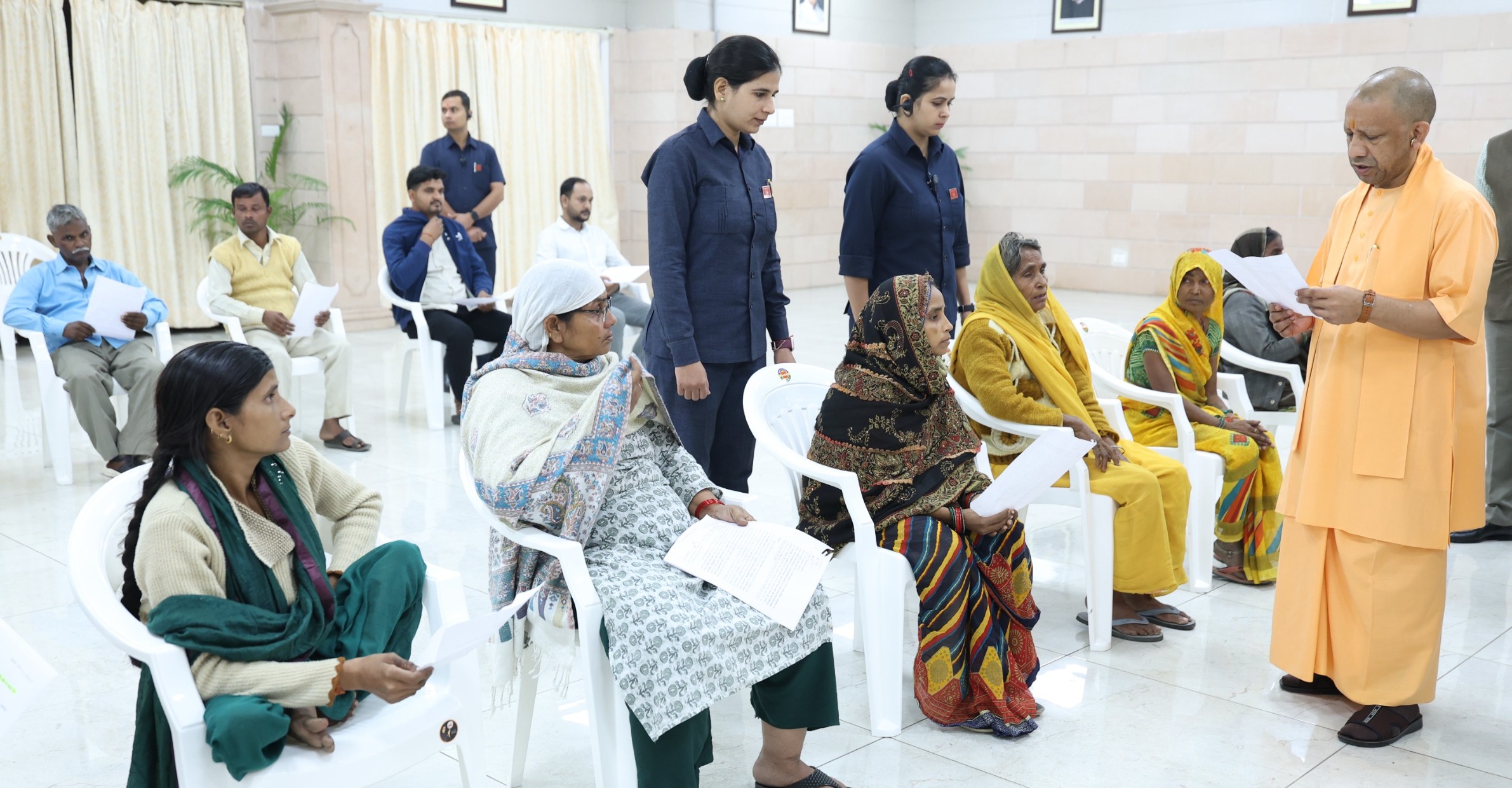 CM Yogi Adityanath,Uttar Pradesh government,Janta Darshan program,public grievances UP,Yogi Adityanath directives,Uttar Pradesh security,CM listens to complaints,UP public welfare schemes,citizen support in UP,government commitment