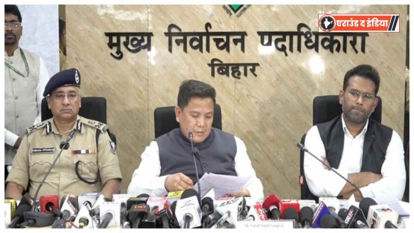 Bihar Assembly Election 2025,Bihar Election First Phase Voting,Record Voter Turnout Bihar 2025,Bihar Vidhansabha Chunav 2025,Bihar Election News,Bihar CEO Vinod Singh Gunjyal,Gyanesh Kumar Election Commission,Bihar voter turnout 64.66 percent,Peaceful polling in Bihar,Women voters participation Bihar