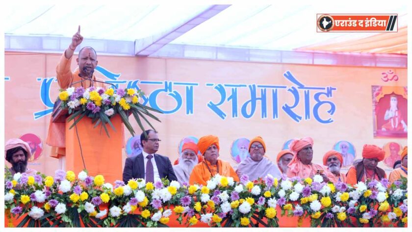 Yogi Adityanath speech Jhajjar,Foreign threat conversion and drugs India,Santan Dharma protection Yogi Adityanath,Uttar Pradesh CM Jhajjar event,Anti-drugs anti-conversion campaign India,Yogi Adityanath warns on religious conversion,Nath tradition event Haryana,Hindu unity message Yogi