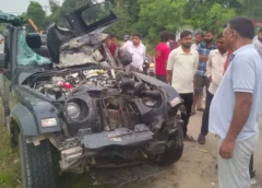 गंगा एक्सप्रेसवे पर भीषण हादसा: बदायूं से दिल्ली जा रही थार पलटी, चार लोगों की मौके पर मौत